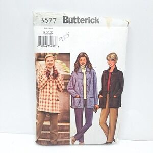 Butterick Sewing Pattern Misses Jacket & Pants Advanced Size 18-22